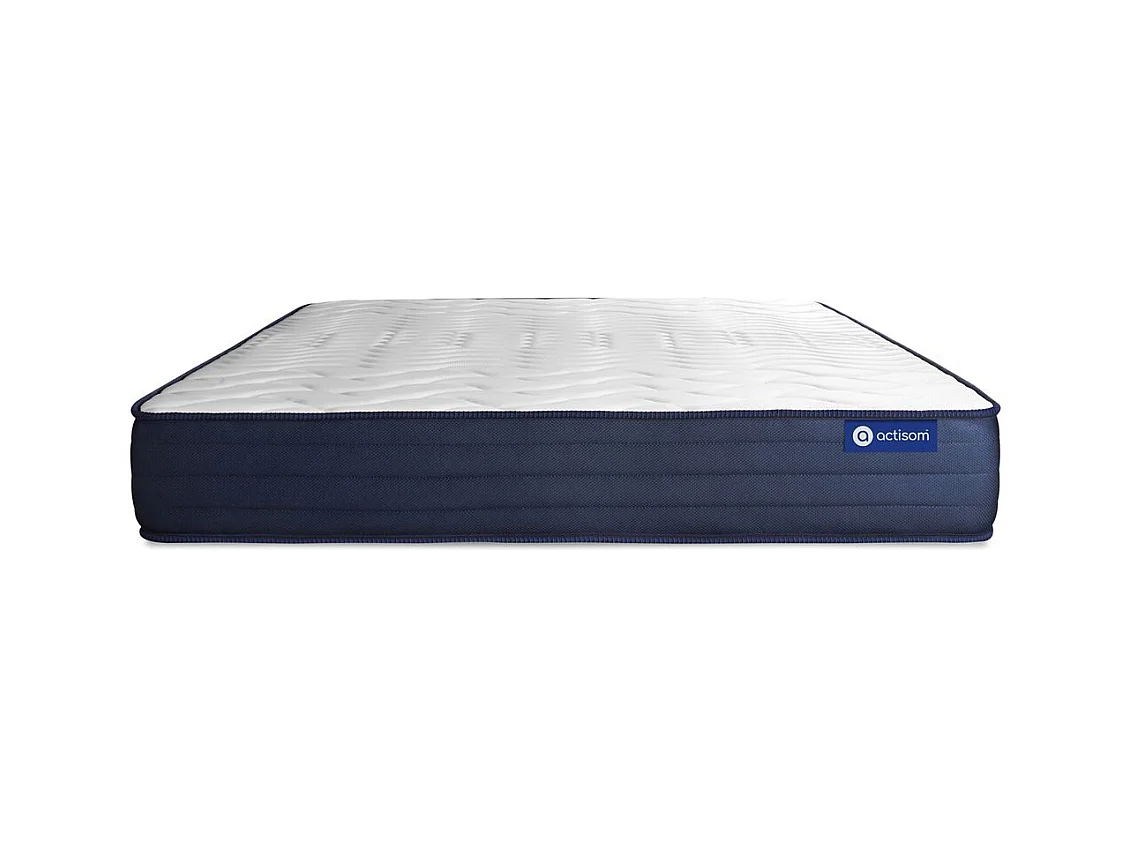 ACTISOM Matelas 140x200 Ressorts ensachés et Mémoire de forme 5zones de confort