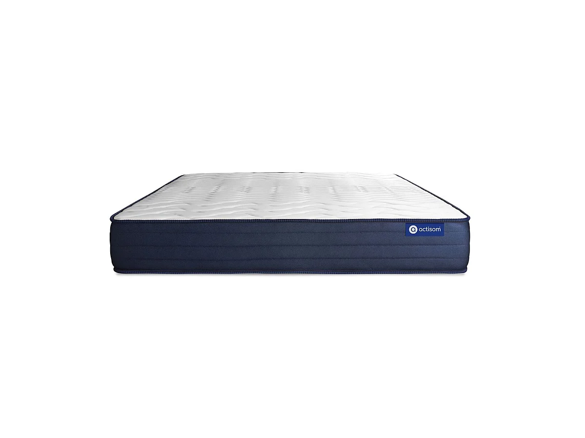ACTISOM Matelas 140x200 Ressorts ensachés et Mémoire de forme 5zones de confort