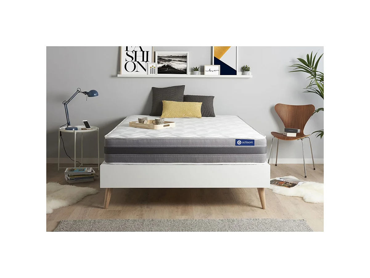ACTISOM Matelas mémoire de forme 160x200 cm Maxi épaisseur 5zones de confort