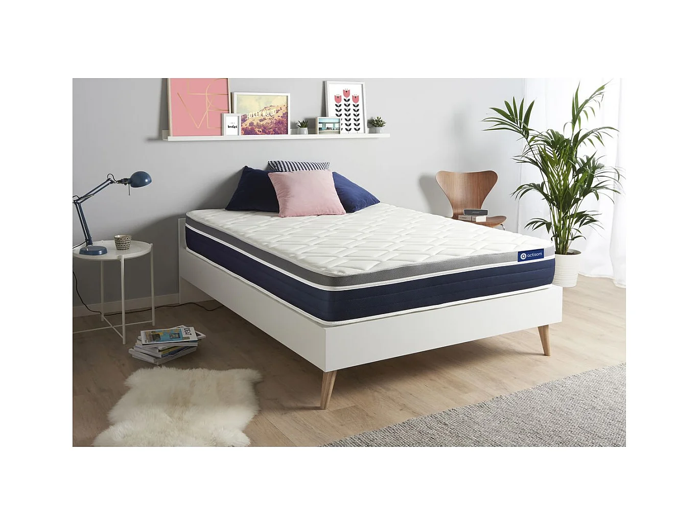 ACTIMEMO CONFORT Matelas mémoire de forme 200x200 cm Maxi épaisseur 7zones de confort