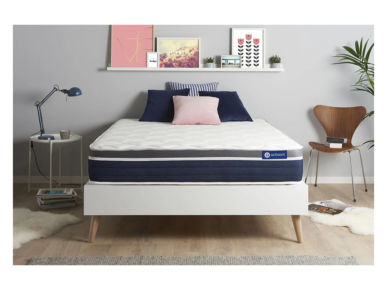 ACTIMEMO CONFORT Matelas mémoire de forme 200x200 cm Maxi épaisseur 7zones de confort