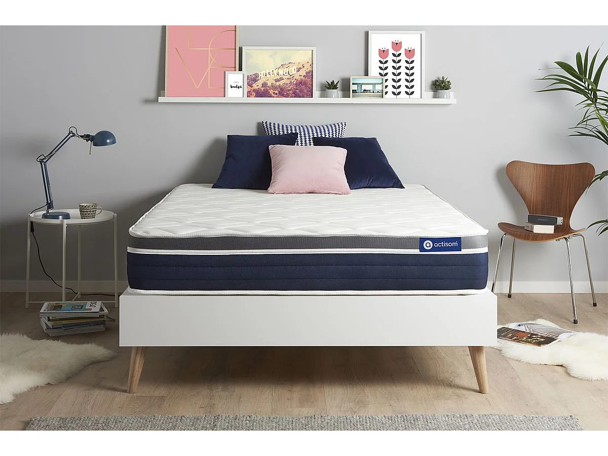 ACTIMEMO CONFORT Matelas mémoire de forme 200x200 cm Maxi épaisseur 7zones de confort