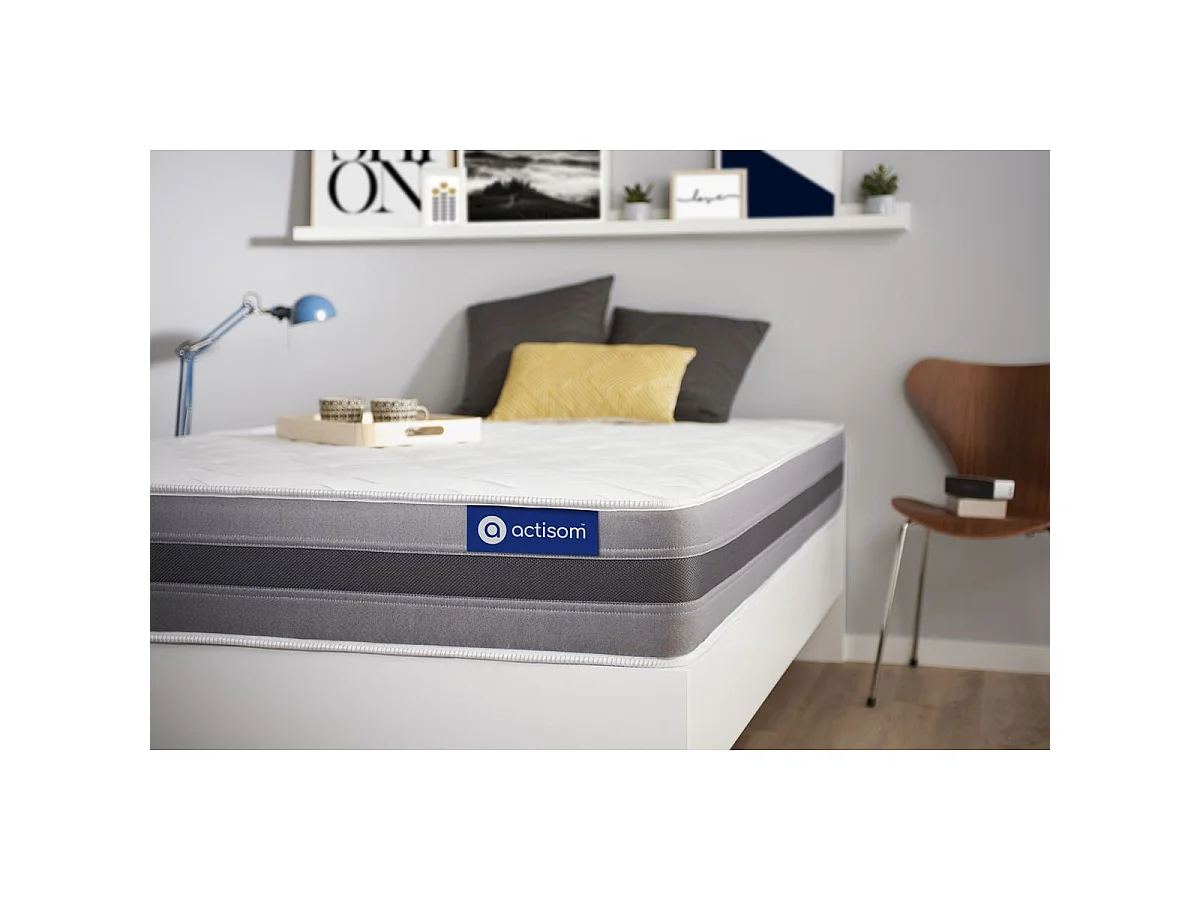 ACTISOM Matelas mémoire de forme 90x190 cm Maxi épaisseur 5zones de confort