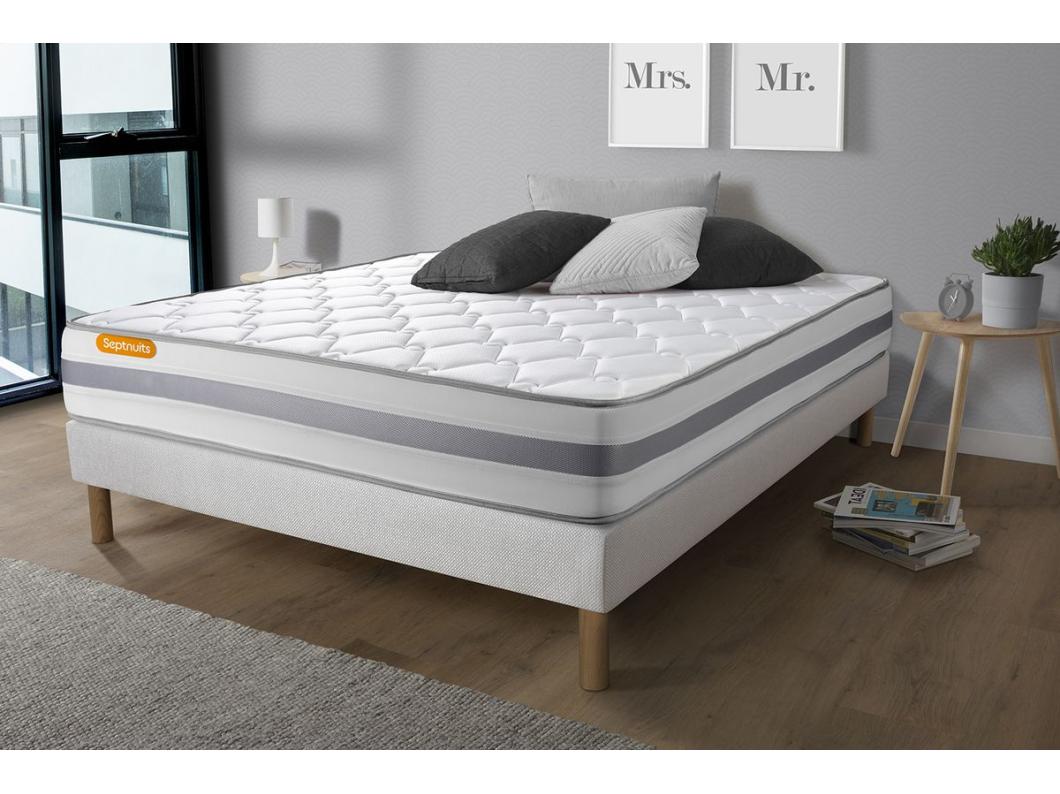 Matelas Ressorts ensachés 140x190 Memo Spring 3 zones de confort MAXI épaisseur