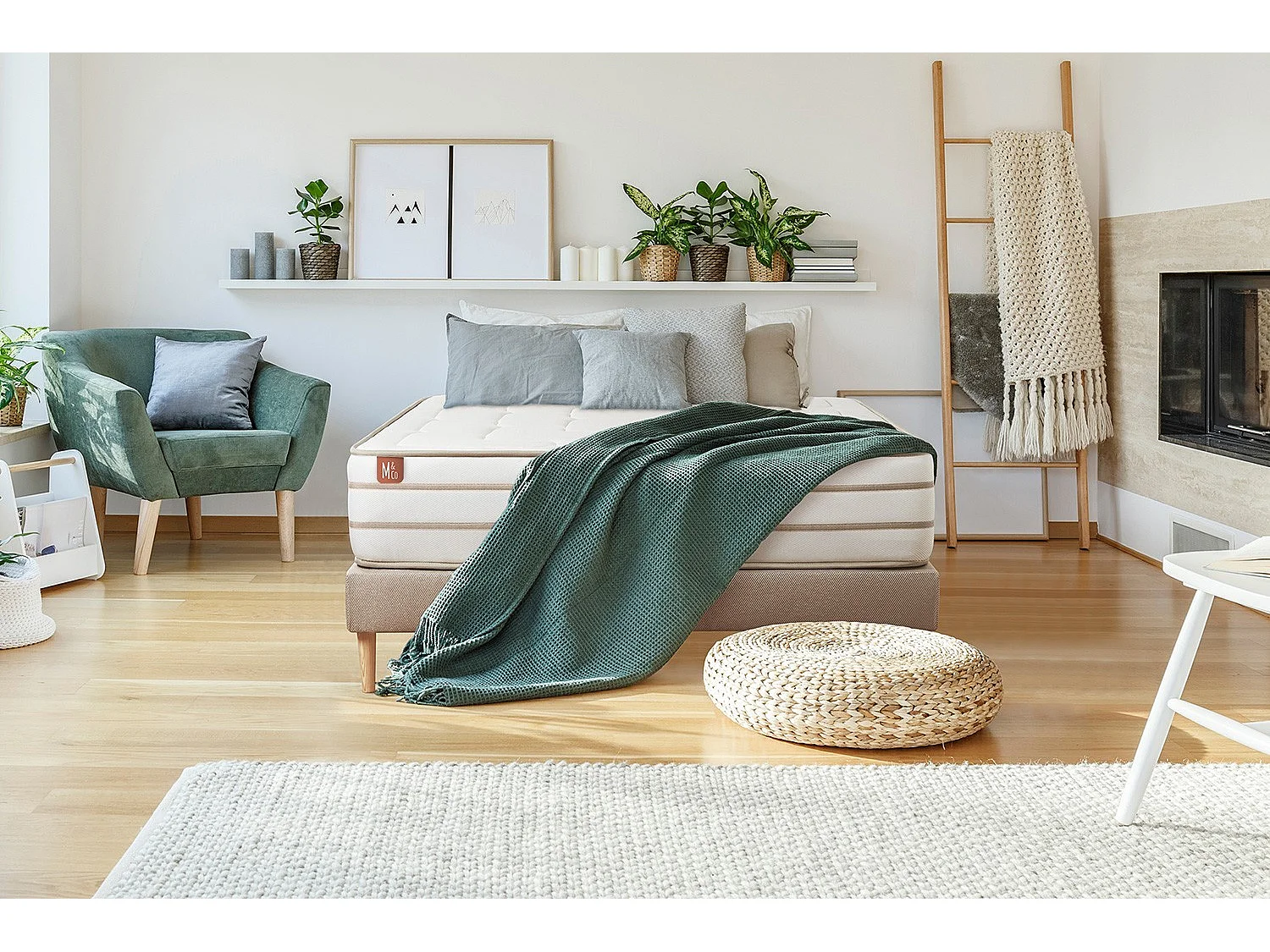 Matelas LE DOUILLET 90x190 cm Mémoire de forme BioVisco - Maxi épaisseur 26cm