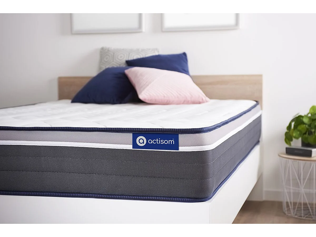Colchón Actilatex plus 90x200cm, Grosor: 26cm, Látex y espuma viscoelástica, Muy firme, 7 zonas de confort