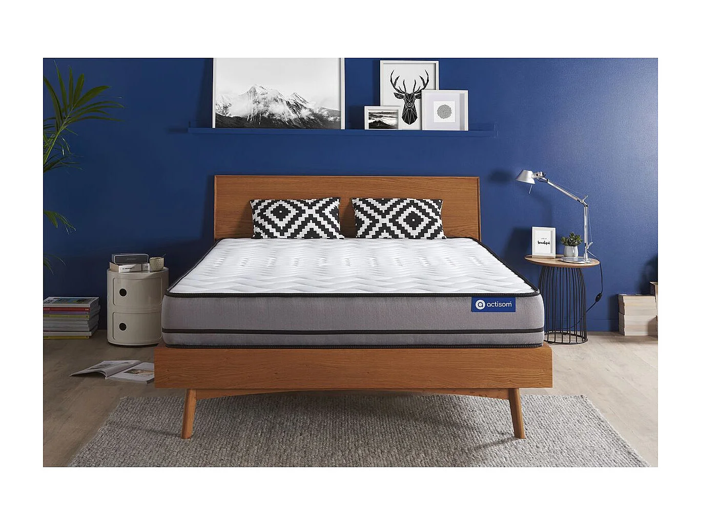 Matelas ACTIFLEX 140x200cm RESSORTS ENSACHES 3zones de confort