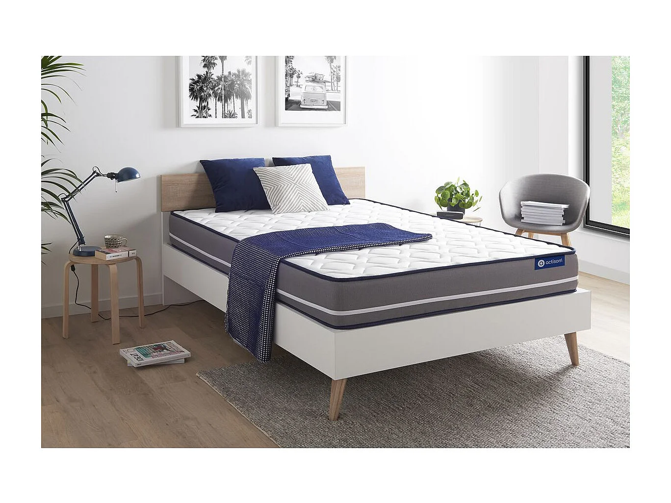 Actilatex pur matratze 180x200cm, Latex und Memory-Schaum, Härtegrad 4, Höhe :20 cm, 3 Komfortzonen