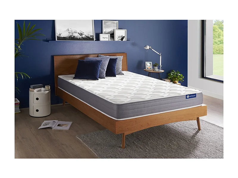 ACTISOM Matelas Ressorts ensachés et mémoire de forme 180x200 cm 5zones de confort