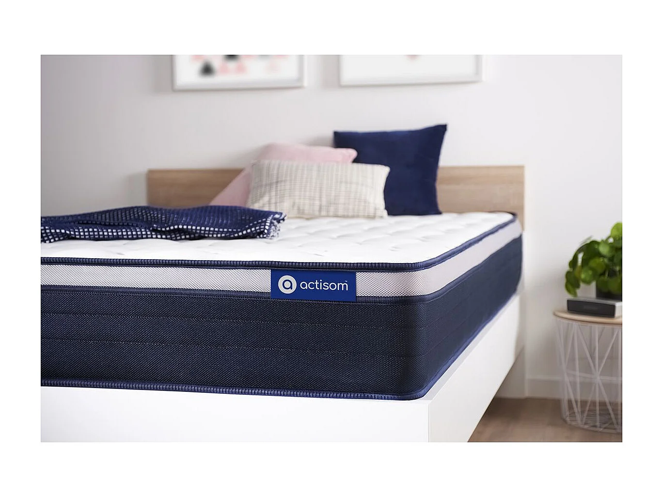 ACTISOM matelas Latex+Mémoire de forme ACTILATEX MAX 90x190 cm Maxi épaisseur 7zones de confort