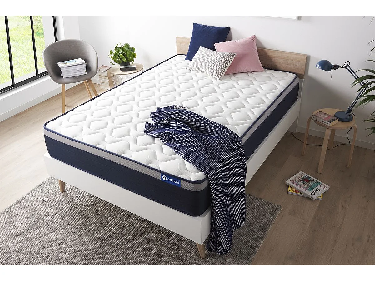 Colchón Actilatex max 90x190cm, Grosor: 26cm, Látex y espuma viscoelástica, Firme, 7 zonas de confort