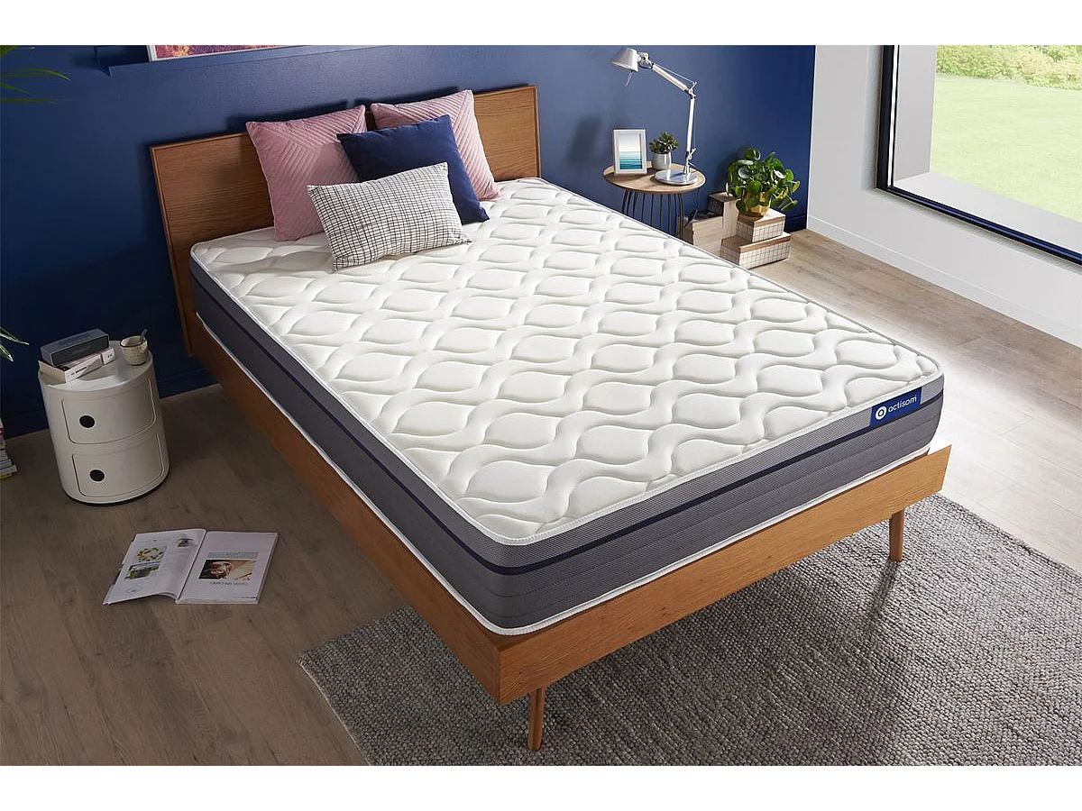 Materac Actiflex zen 140x200cm, Grubosc : 26 cm, sprezyny kieszeniowe i pianka z pamiecia ksztaltu, Zrównowazony, 7 stref komfortu
