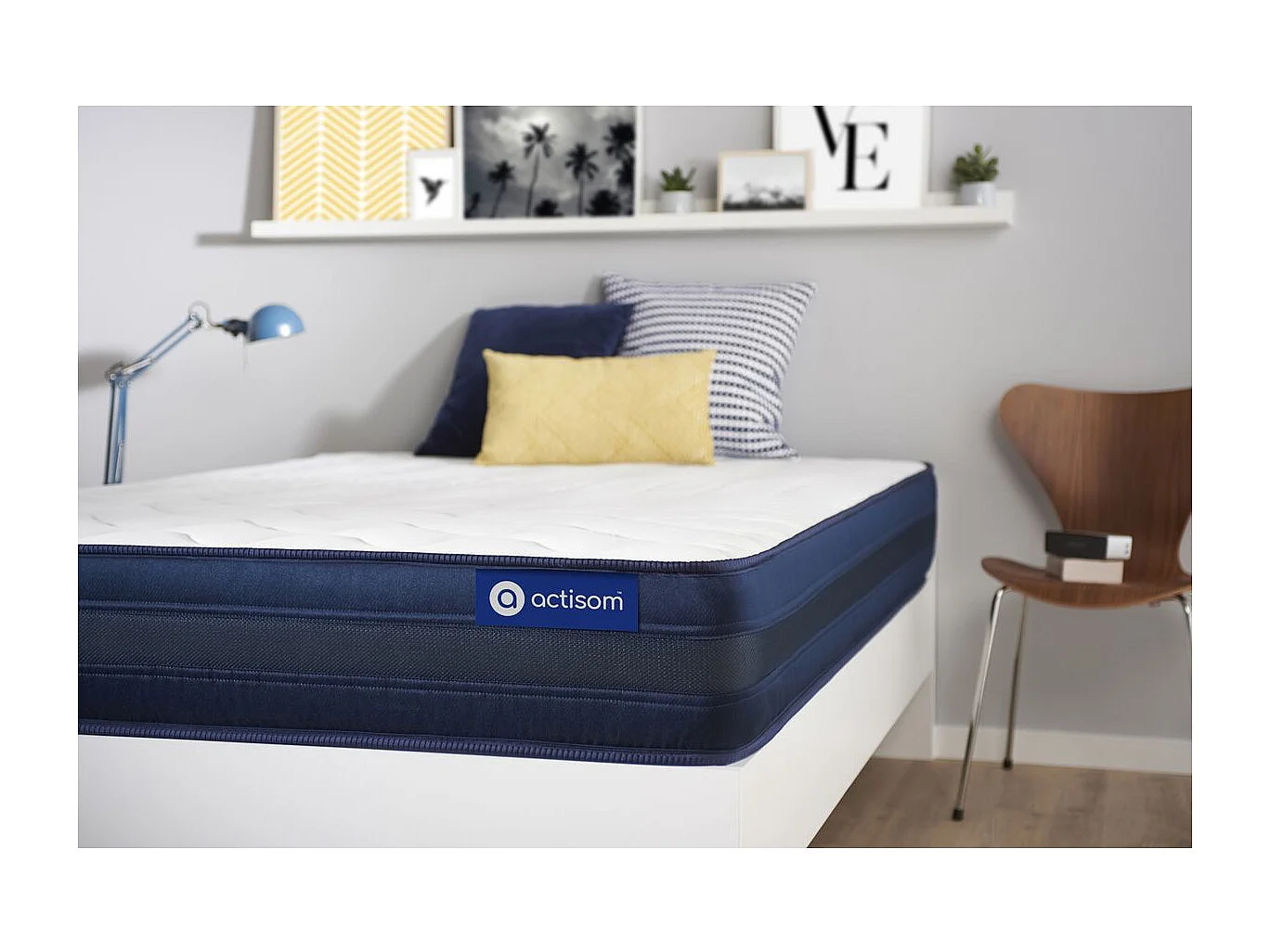 ACTISOM Matelas 90x190 Mémoire de forme Maxi épaisseur 5zones de confort