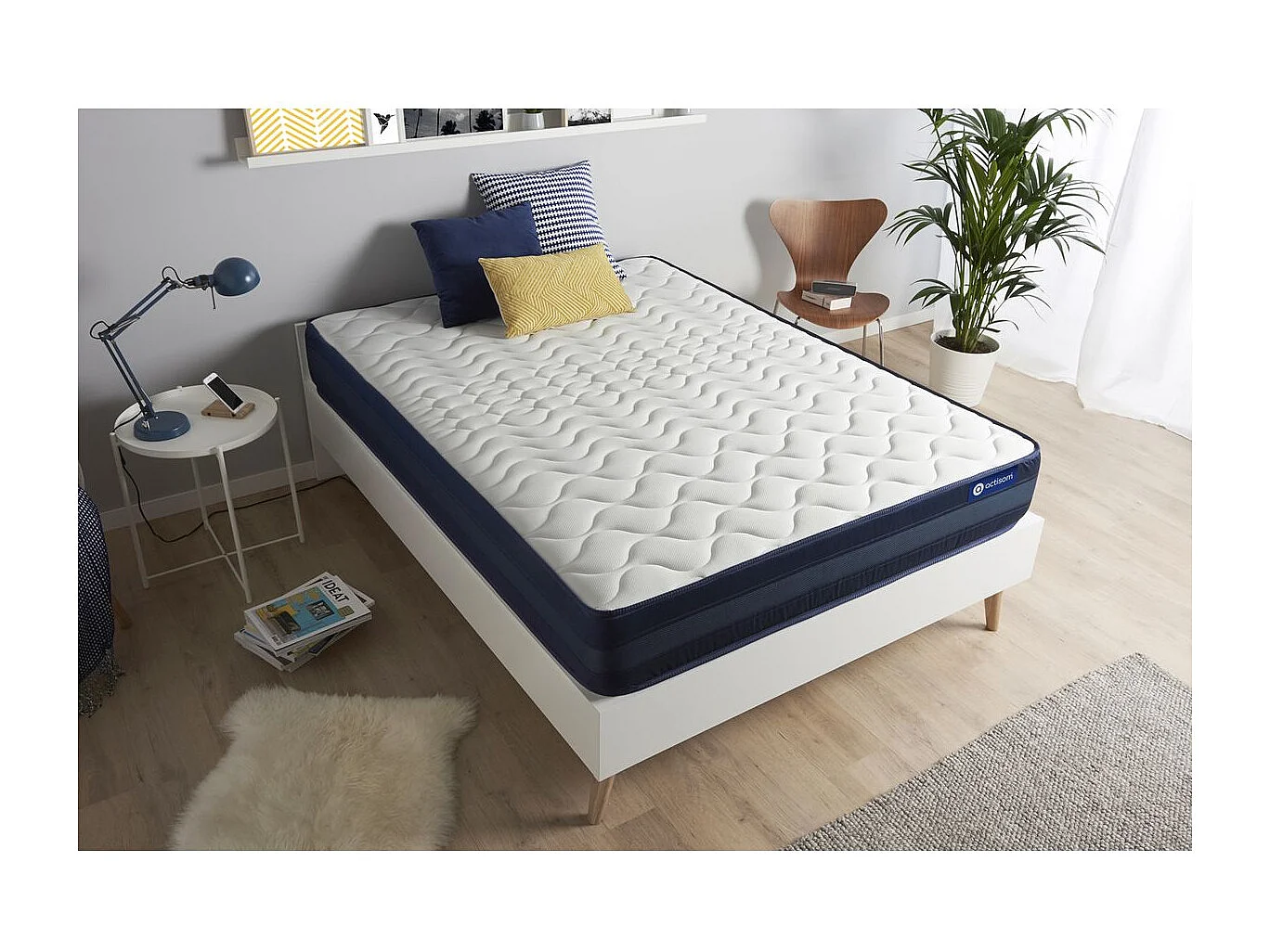 ACTISOM Matelas 90x190 Mémoire de forme Maxi épaisseur 5zones de confort
