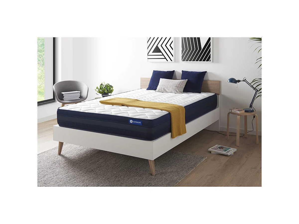 ACTISOM Matelas 140x190 Mémoire de forme Maxi épaisseur 5zones de confort