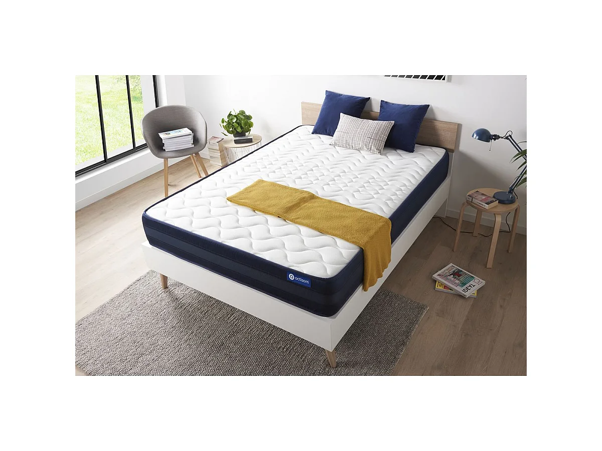 ACTISOM Matelas 140x190 Mémoire de forme Maxi épaisseur 5zones de confort
