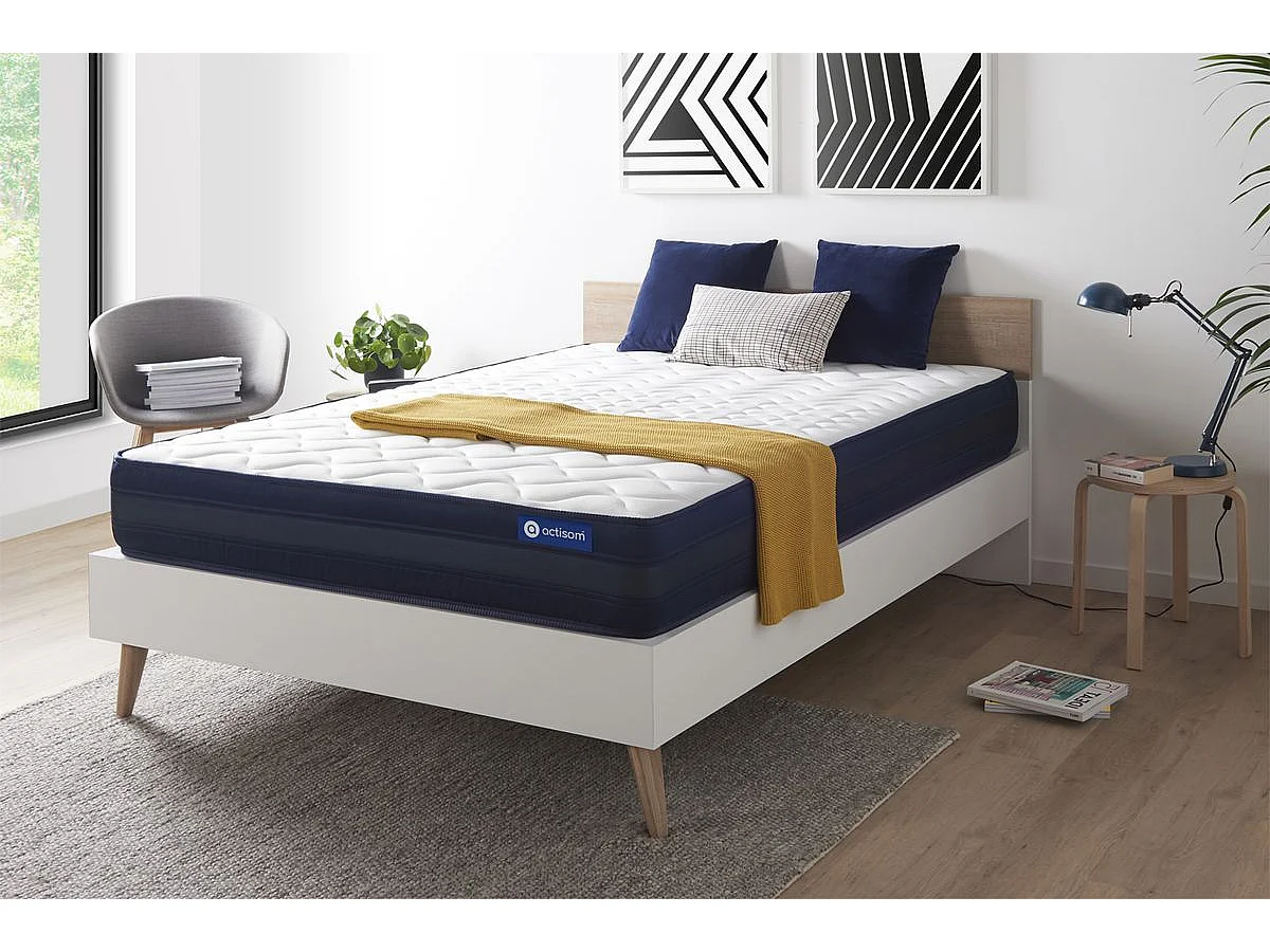 Colchão ACTISOM Actilatex Tech (140x190 cm - Espuma Viscoelástica- Altura: 24 cm)
