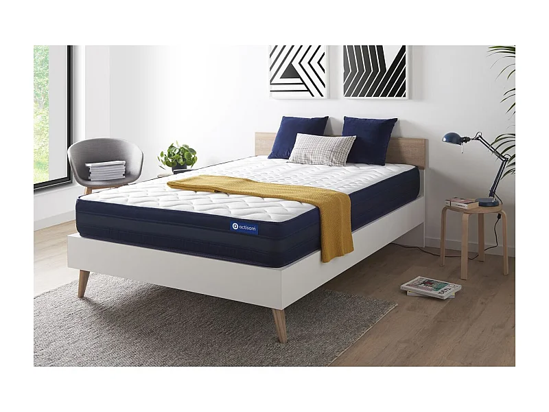 ACTISOM Matelas 140x190 Mémoire de forme Maxi épaisseur 5zones de confort