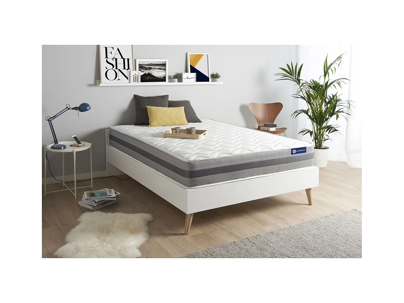ACTISOM Matelas mémoire de forme 140x200 cm Maxi épaisseur 5zones de confort