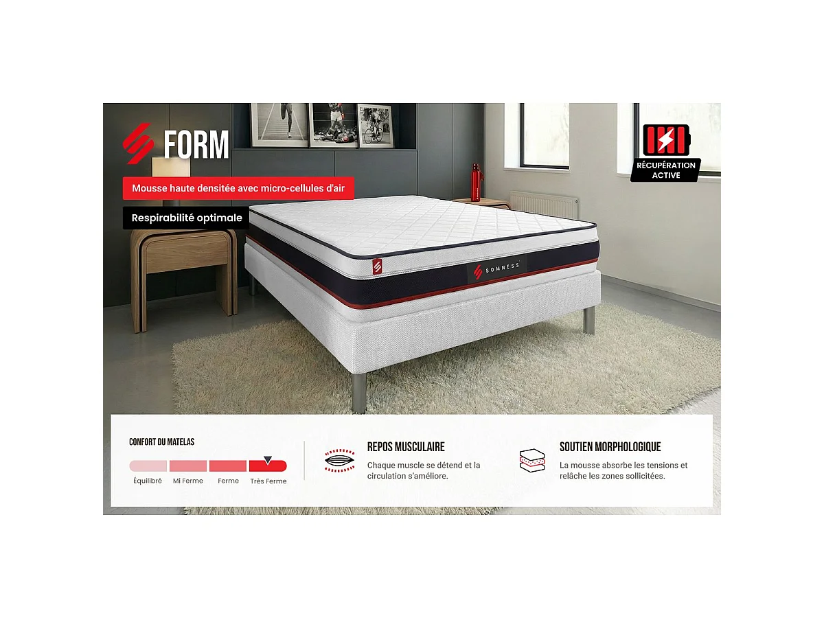 Matelas Form - Matelas Mousse 90 x 190
