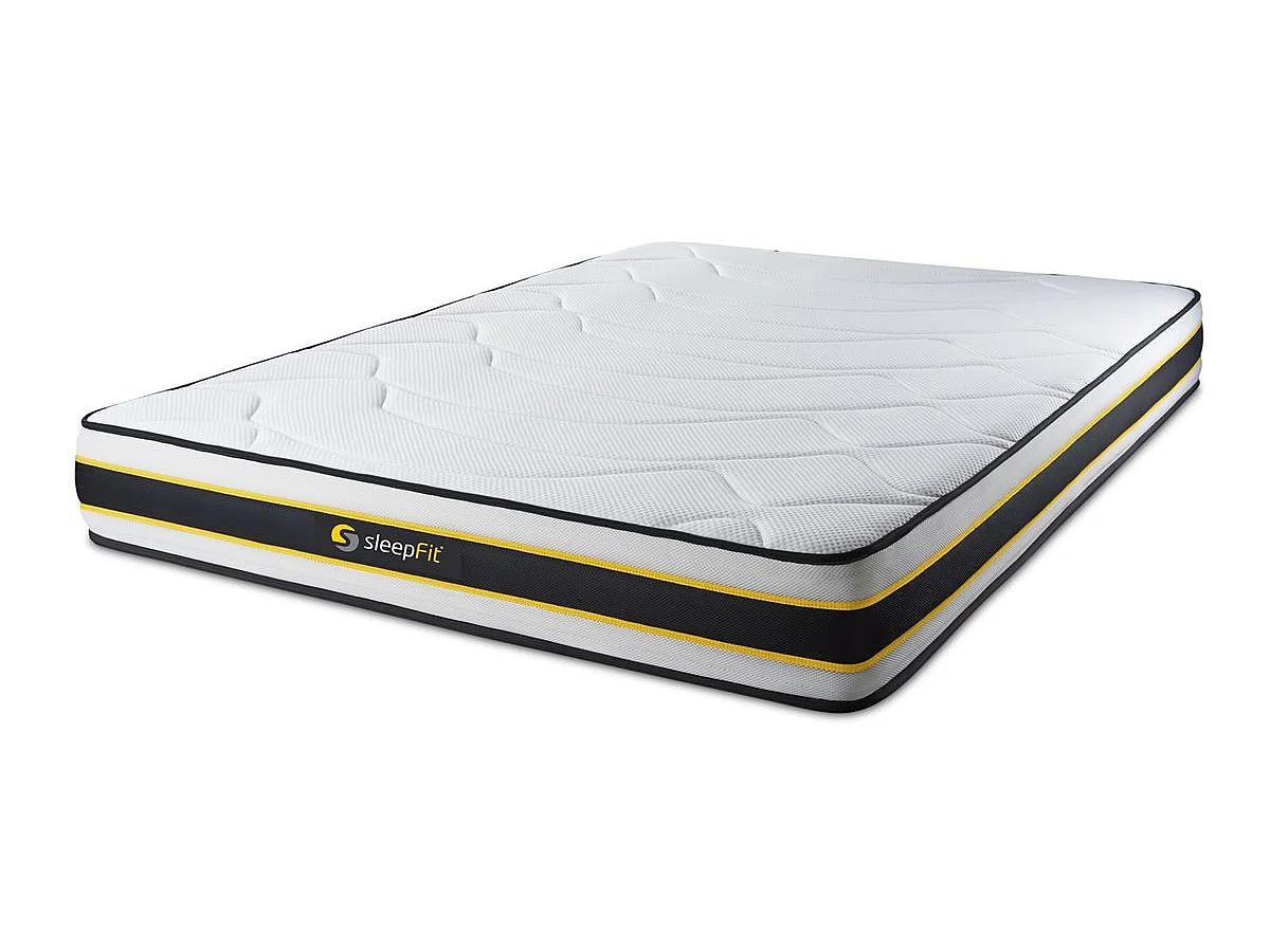 Materac FLEXY 140x190cm, Grubosc : 22 cm, sprezyny kieszeniowe i pianka z pamiecia ksztaltu, Wysoki, 3 strefy komfortu