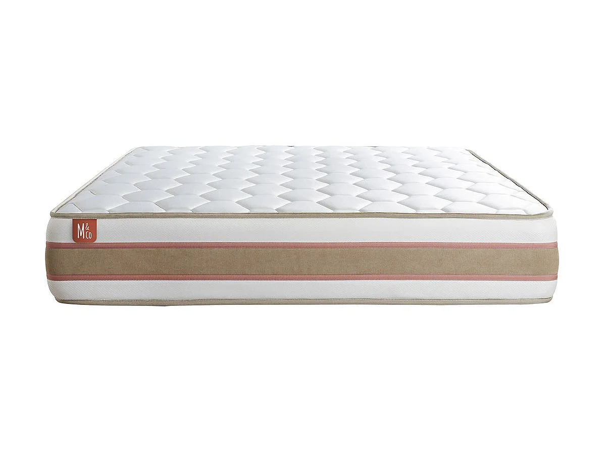 Matelas LE DÉLICAT 160x200cm Ressorts ensachés + Mémoire de forme 5 zones de confort - Ep. 26cm