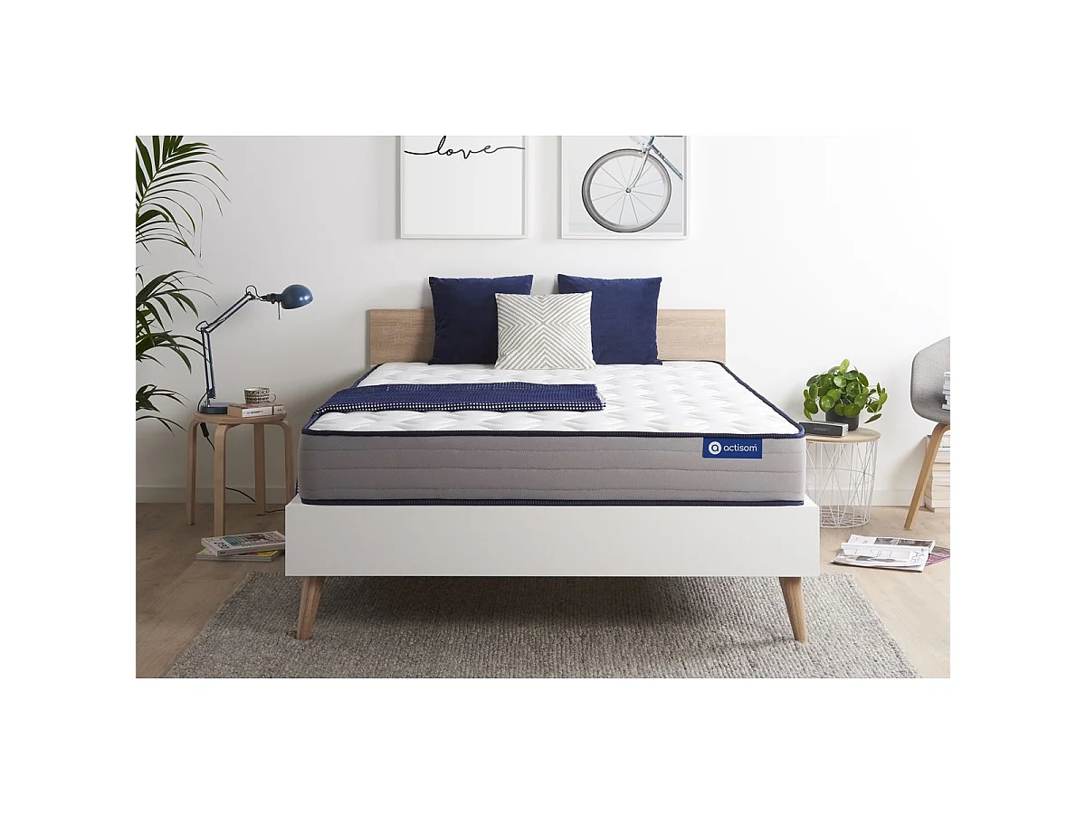 Actilatex form matras 140x200cm , Matrasdikte : 22 cm , Latex en traagschuim , Stevig, 5 comfortzones