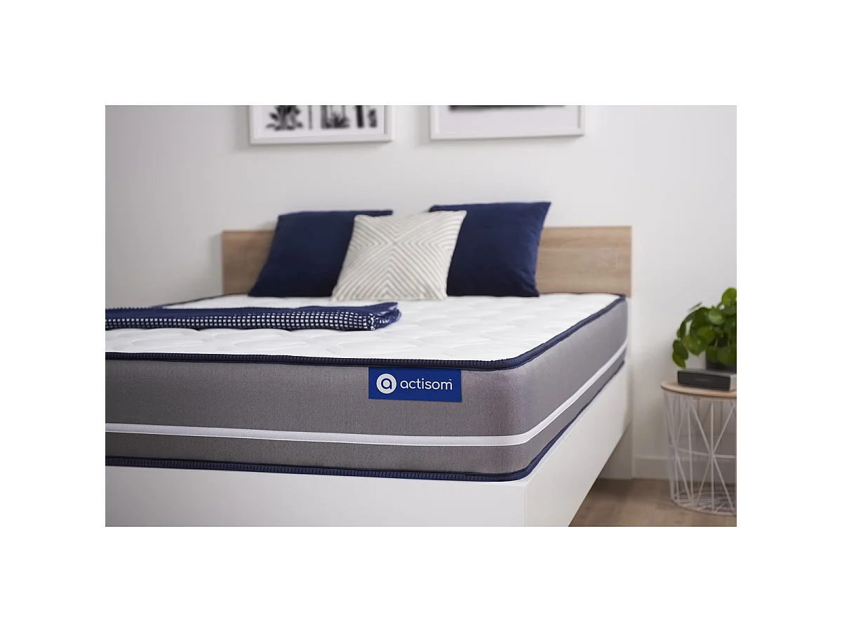 Matelas Latex + mémoire de forme ACTILATEX PUR 90x200cm 3zones de confort