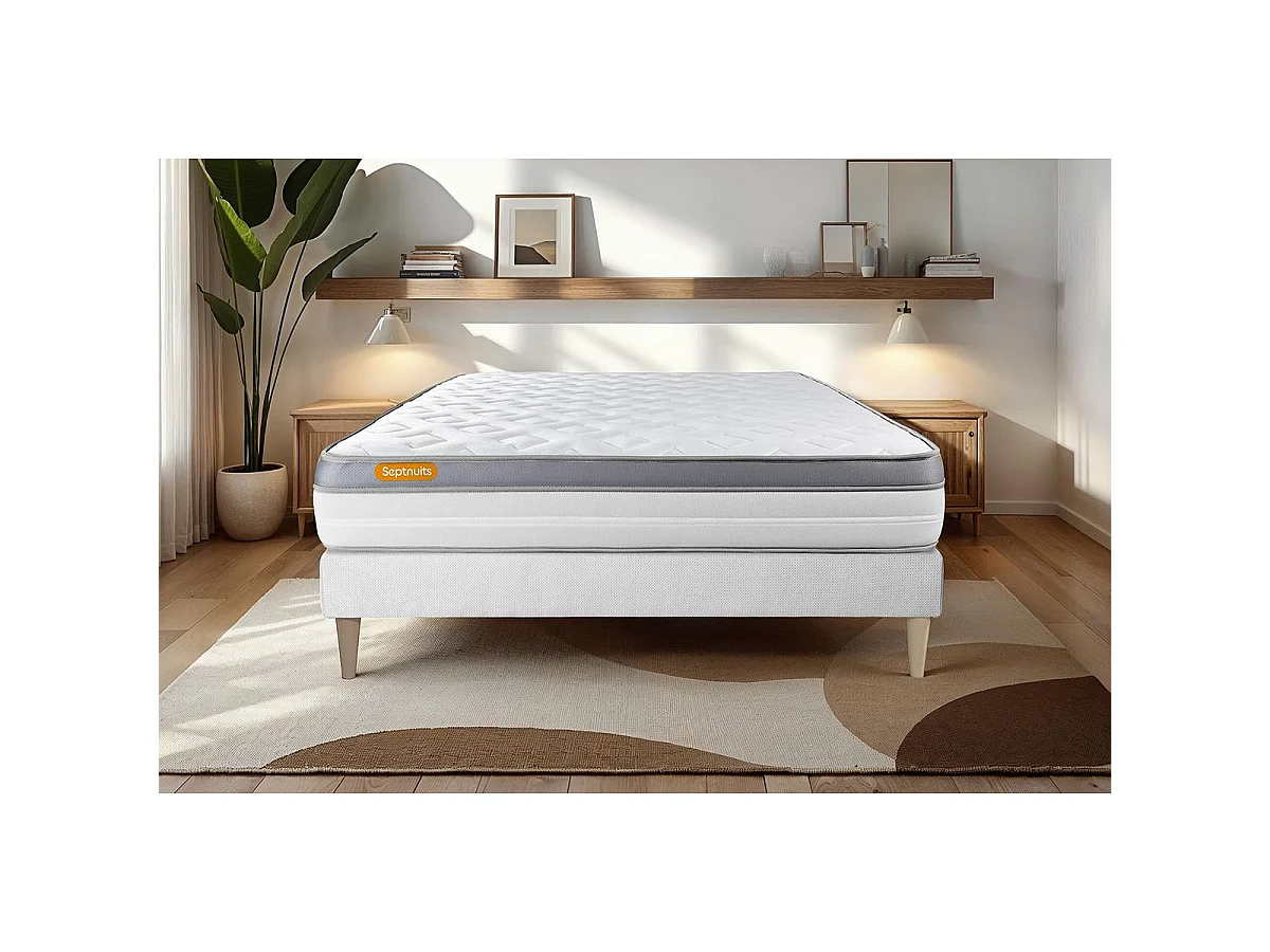 Matelas 90x190 Memo Zen Mousse à mémoire de forme 5 zones de confort MAXI épaisseur