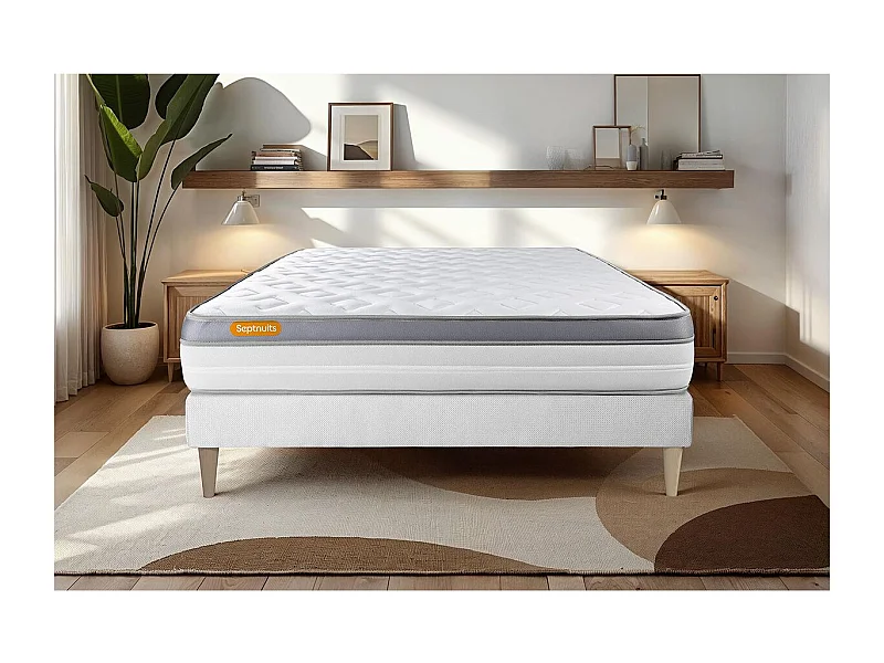 Matelas 160x200 Memo Zen Mousse à mémoire de forme 5 zones de confort MAXI épaisseur