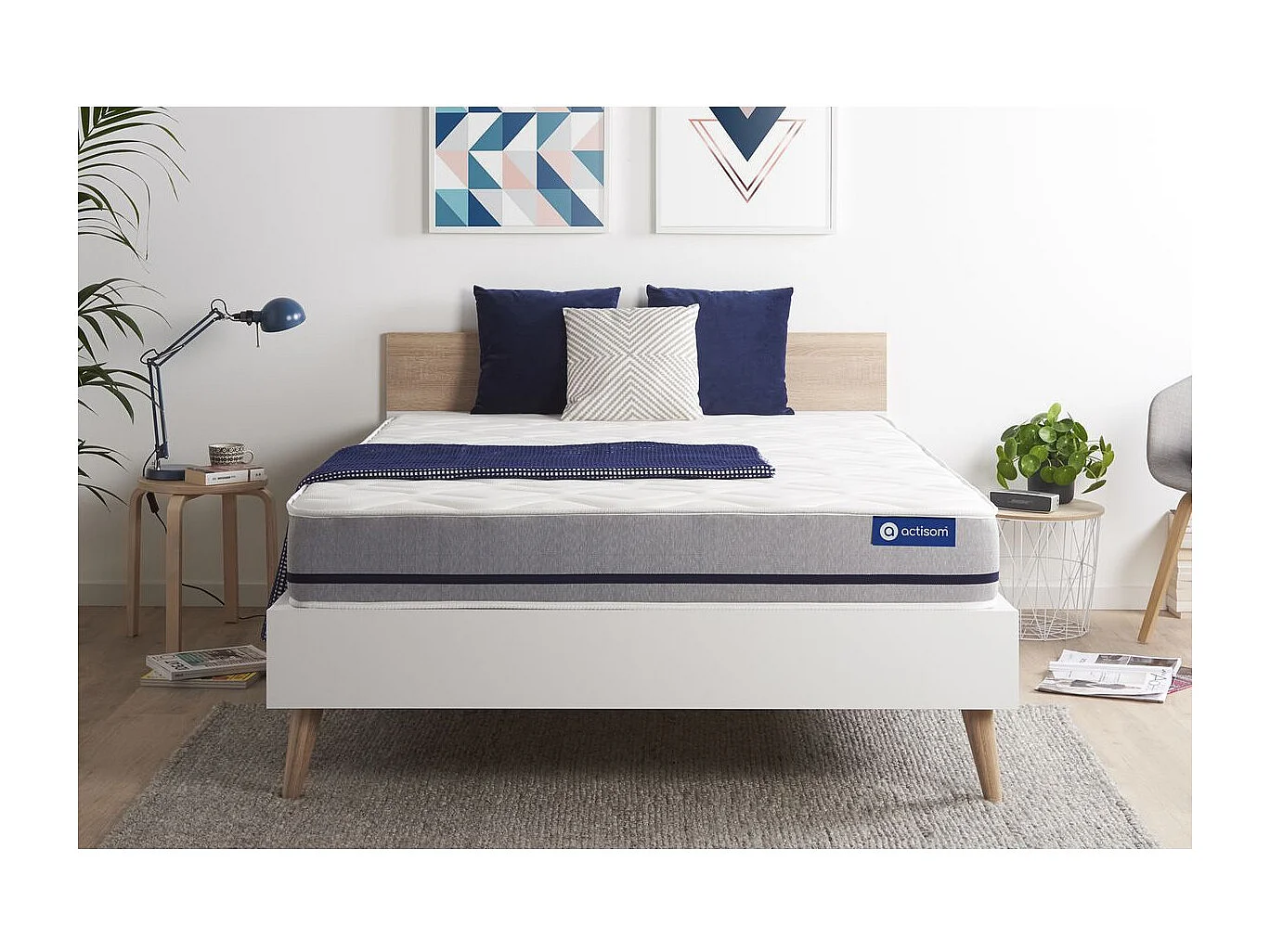 Actilatex soft matras 180x200cm , Matrasdikte : 20 cm , Latex en traagschuim , Vrij stevig, 3 comfortzones