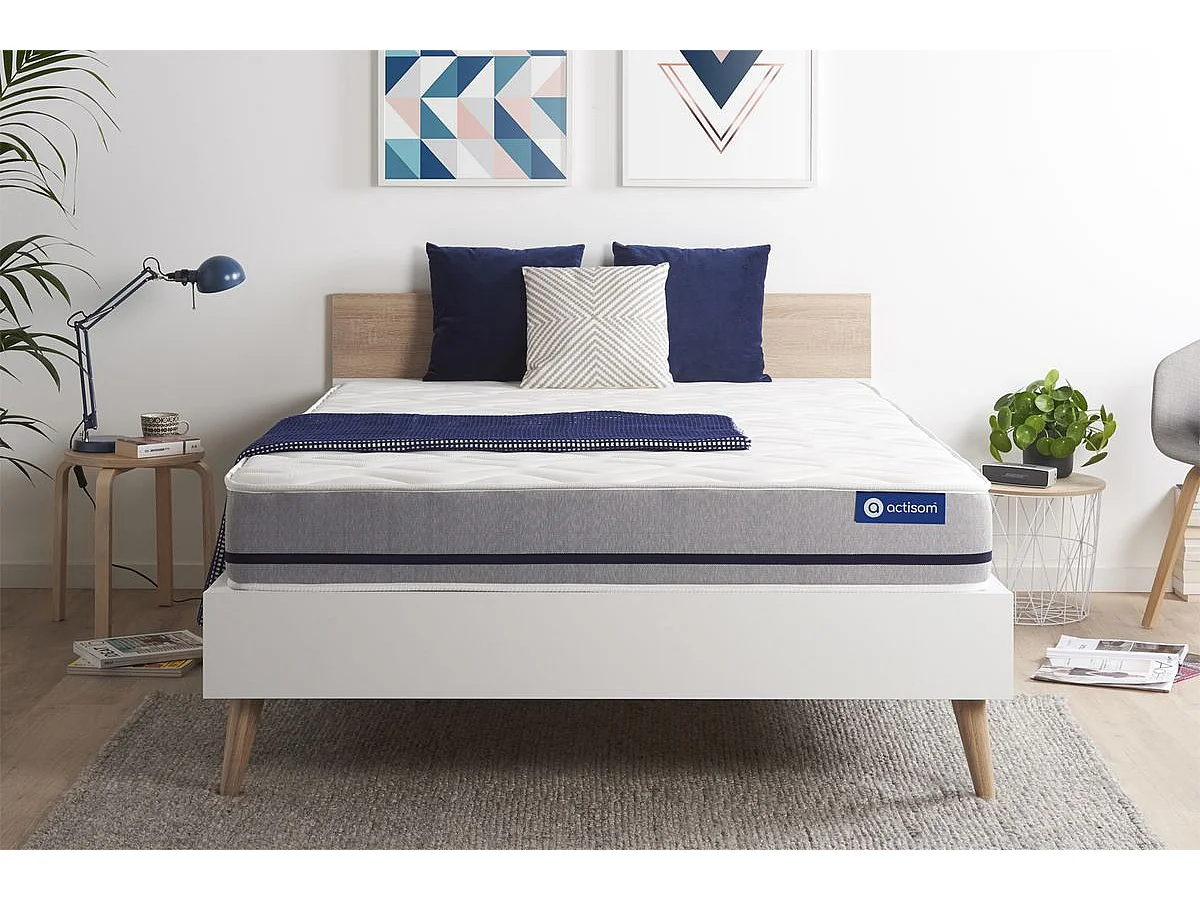 Actilatex soft matras 180x200cm , Matrasdikte : 20 cm , Latex en traagschuim , Vrij stevig, 3 comfortzones