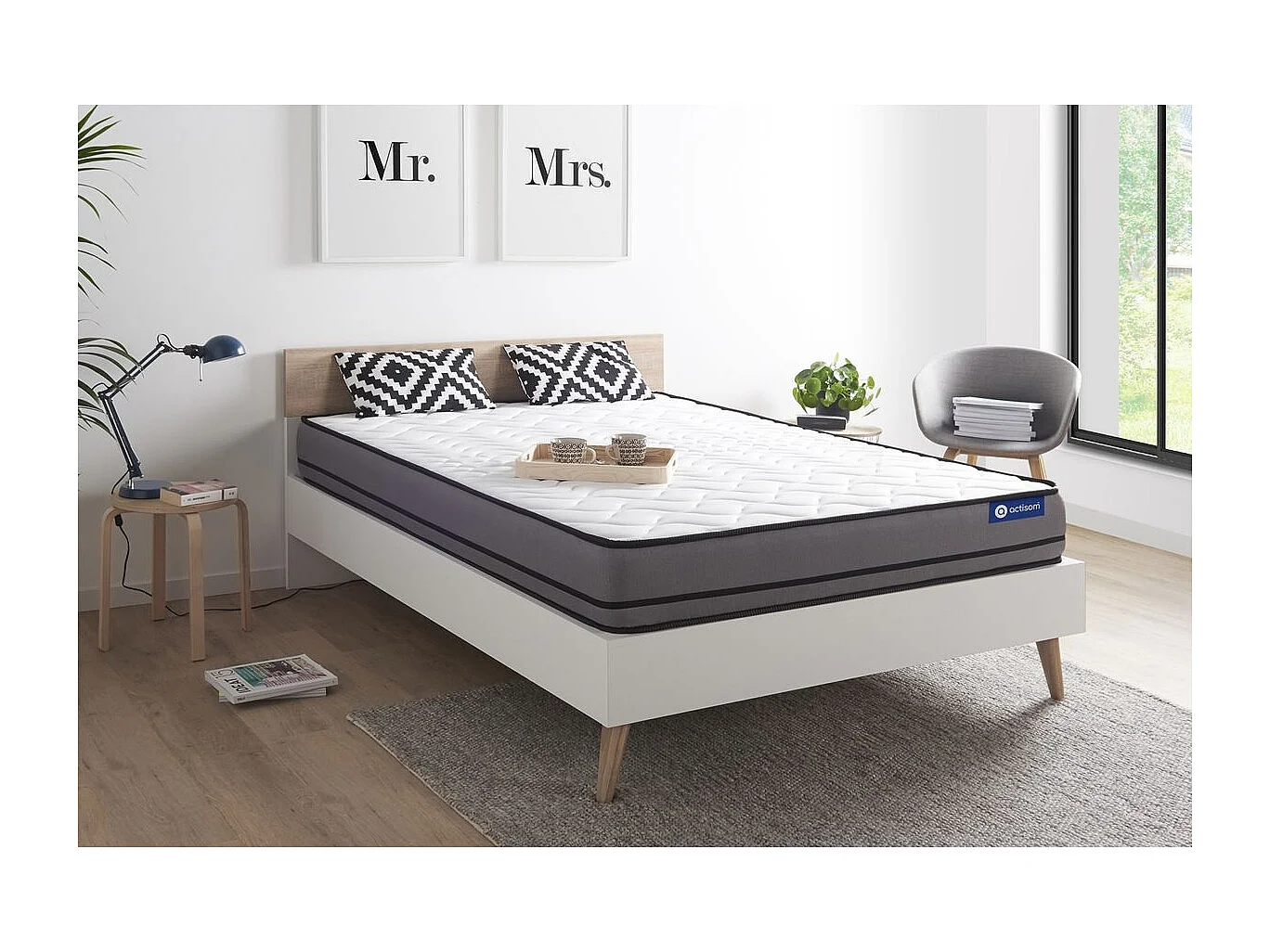 Colchão ACTISOM Actilatex Night (140x190 cm - Espuma Viscoelástica- Altura: 20 cm)