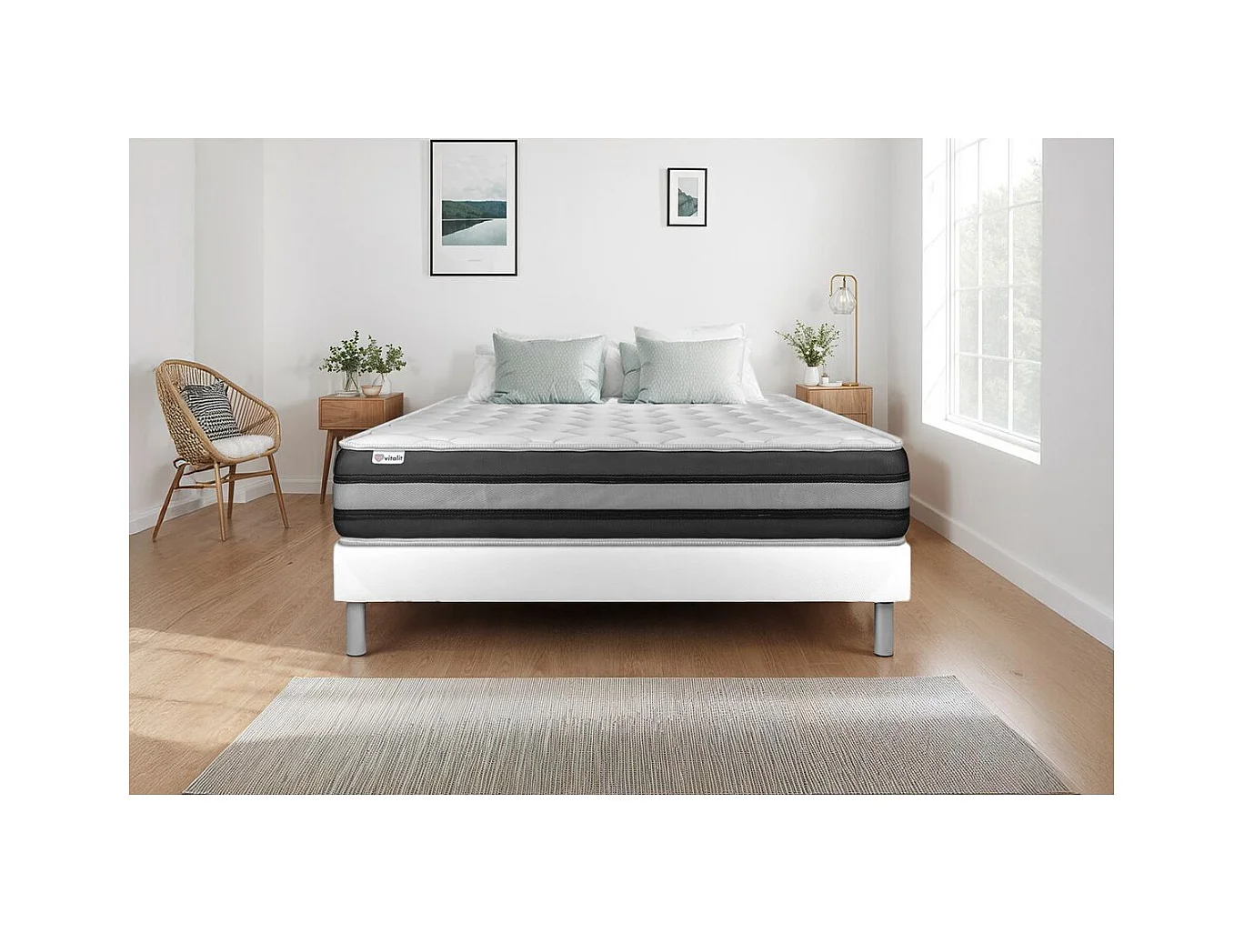 Matelas VITALSPRING ZEN 200 x 200 cm