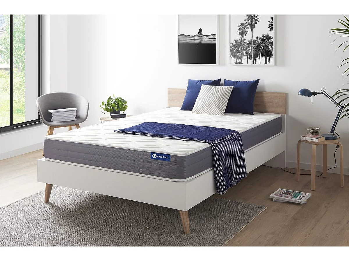 Actilatex dream matras 140x190cm , Matrasdikte : 22 cm , Latex en traagschuim , Vrij stevig, 5 comfortzones