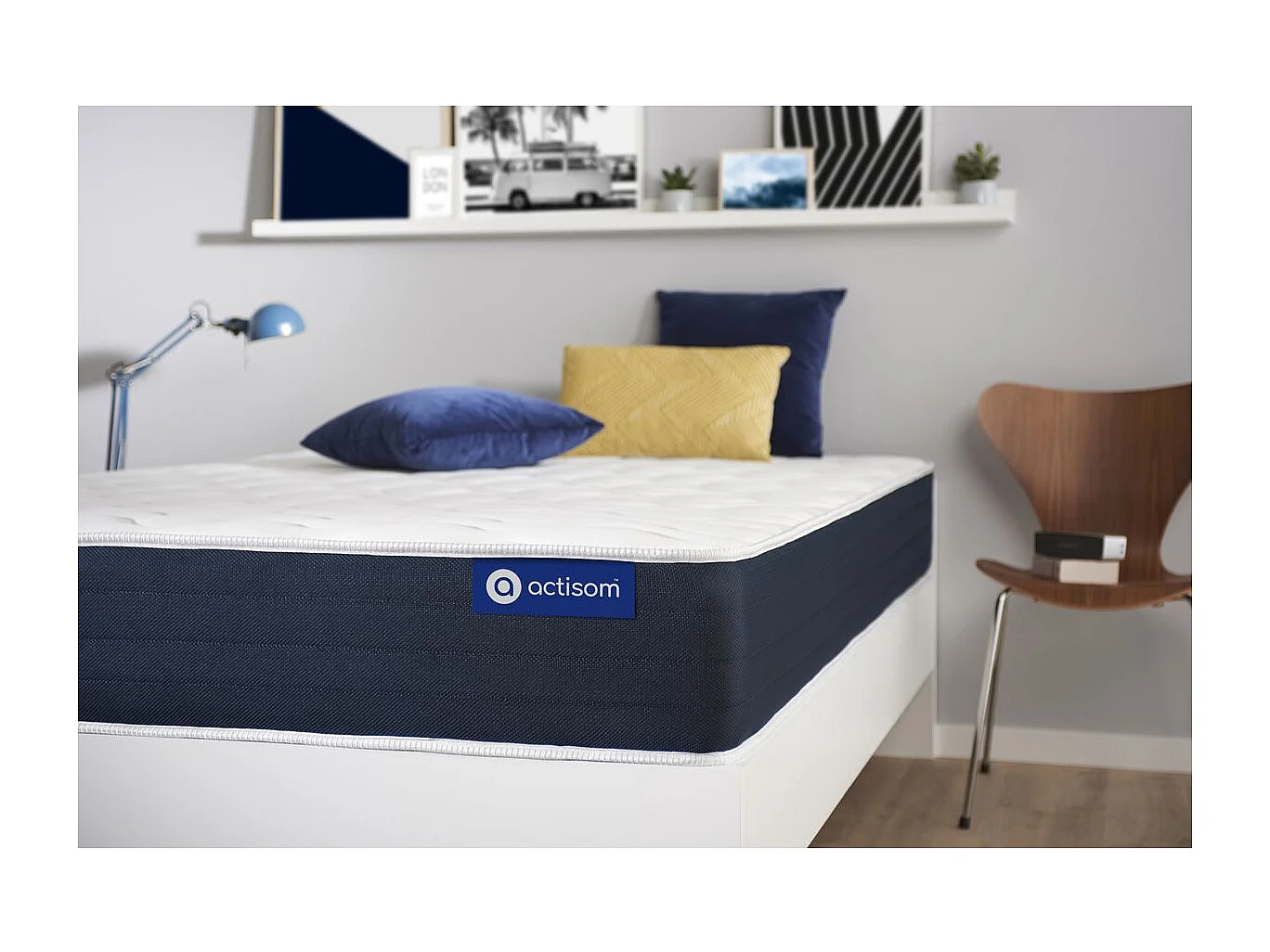 Materac Actimemo sleep 90x190cm, Grubosc : 22 cm, Pianka z pamiecia ksztaltu, Zrównowazony, 5 stref komfortu