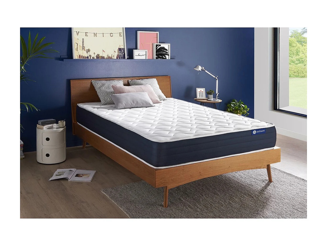 Matelas Ressorts ensachés et Mémoire de forme ACTIFLEX SLEEP 200x200 5zones de confort