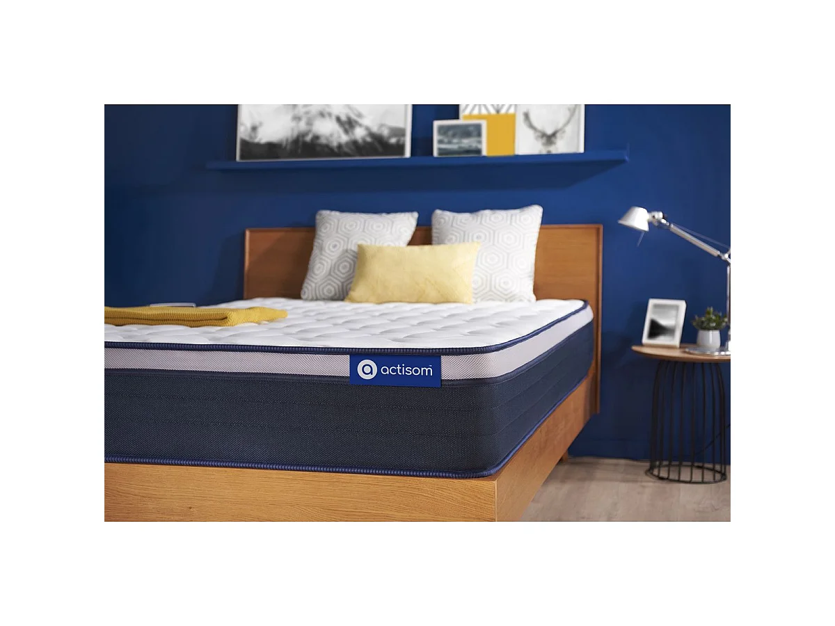 ACTISOM matelas Ressorts ensachés+Mémoire de forme ACTIFLEX MAX 90x190 cm Maxi épaisseur 7zones de confort