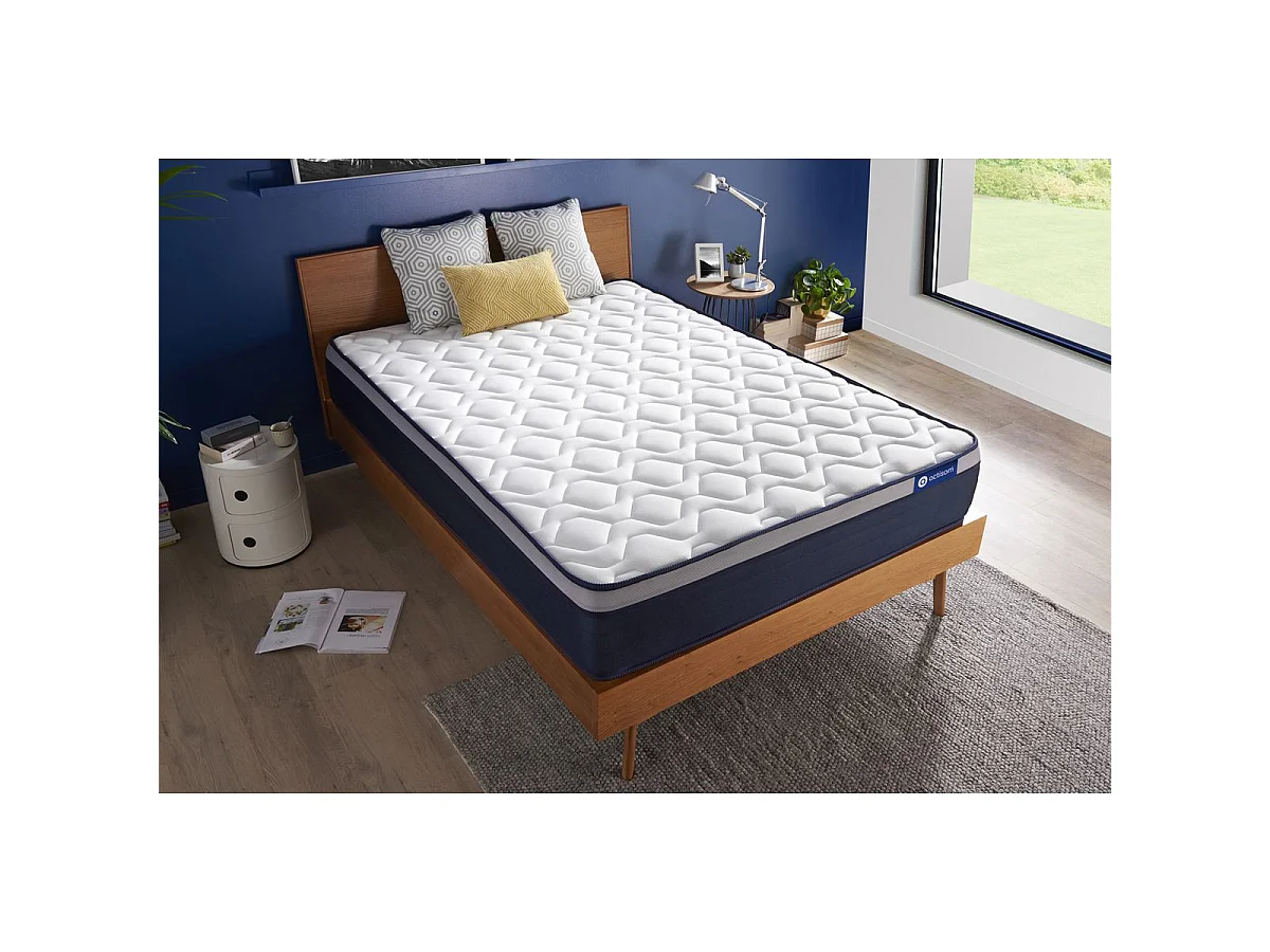 ACTISOM matelas Ressorts ensachés+Mémoire de forme ACTIFLEX MAX 90x190 cm Maxi épaisseur 7zones de confort