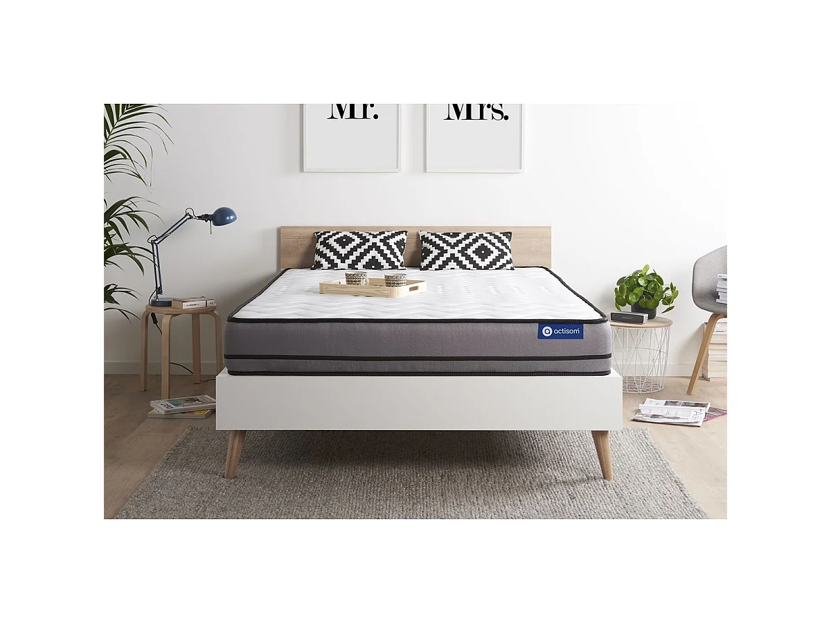 Matelas ACTILATEX 180x200cm 2 faces à MÉMOIRE DE FORME+LATEX 3zones de confort