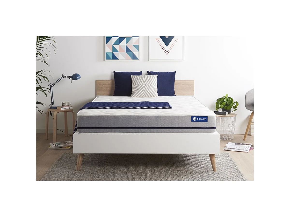 Actilatex soft matras 140x190cm , Matrasdikte : 20 cm , Latex en traagschuim , Vrij stevig, 3 comfortzones