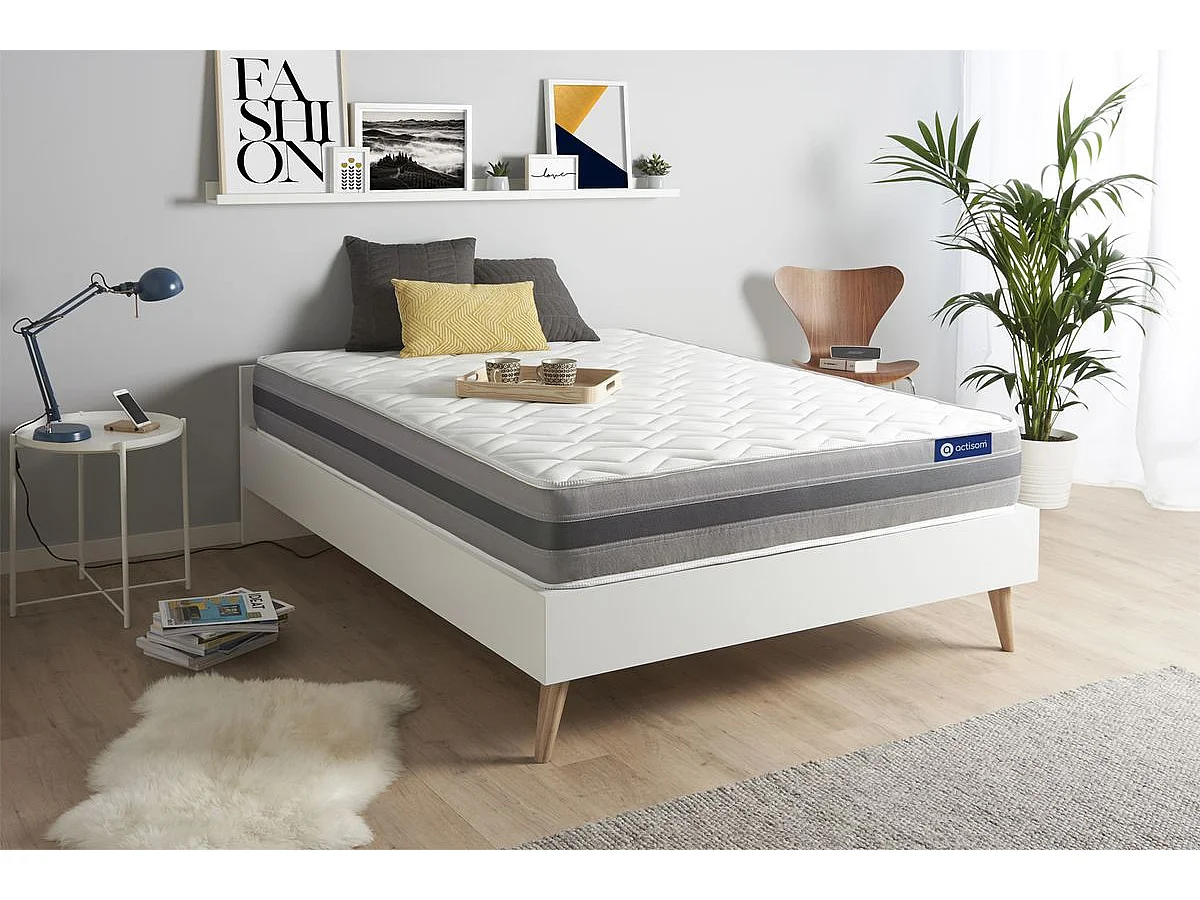 Actimemo relax matras 200x200cm , Matrasdikte : 24 cm , Traagschuim , Vrij stevig, 5 comfortzones