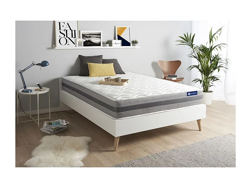 Actimemo relax matras 200x200cm , Matrasdikte : 24 cm , Traagschuim , Vrij stevig, 5 comfortzones