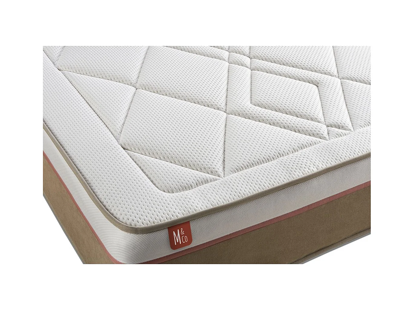 Matelas LE SOYEUX 90x200cm Ressorts ensachés + Mémoire de forme BioVisco - Ep. 24cm