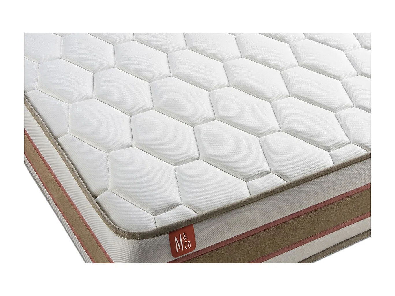 Matelas LE DÉLICAT 90x190 cm Ressorts ensachés + Mémoire de forme 5 zones de confort - Ep. 26cm