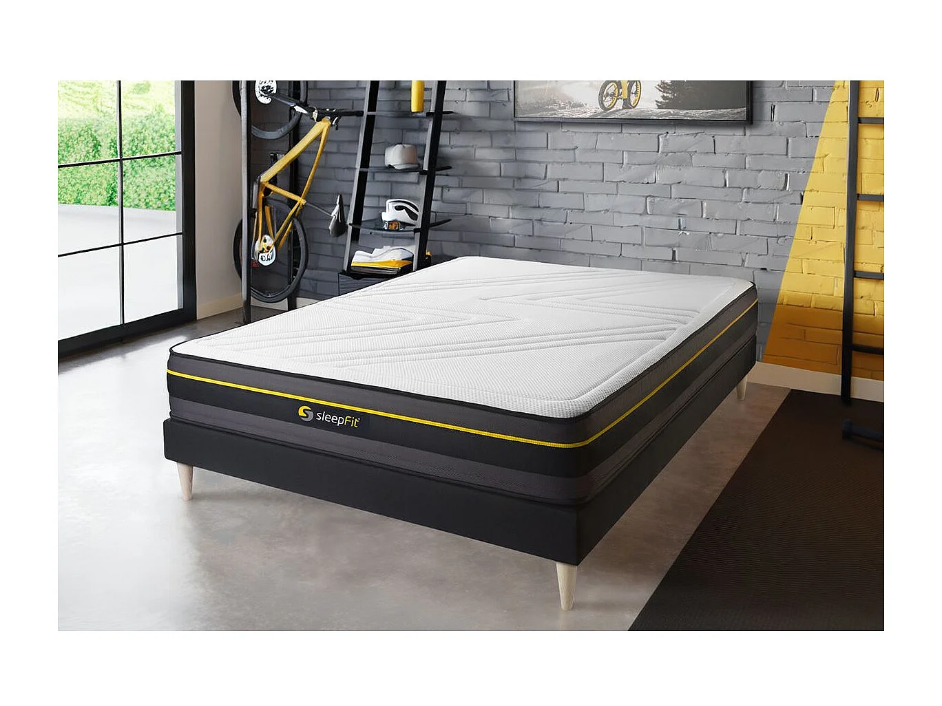 ACTIVE matras 180x200cm , Matrasdikte : 24 cm , Traagschuim , Stevig, 5 comfortzones