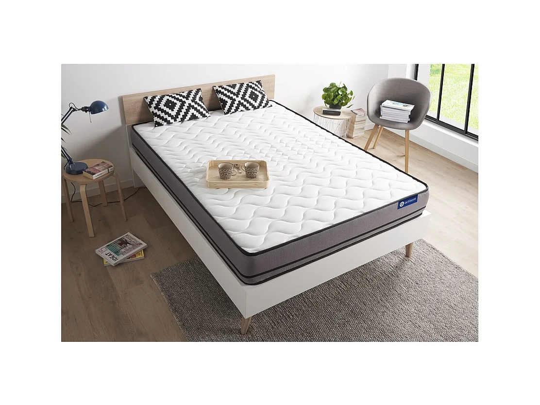 Matelas ACTILATEX 90x190cm 2 faces à MÉMOIRE DE FORME + LATEX 3zones de confort