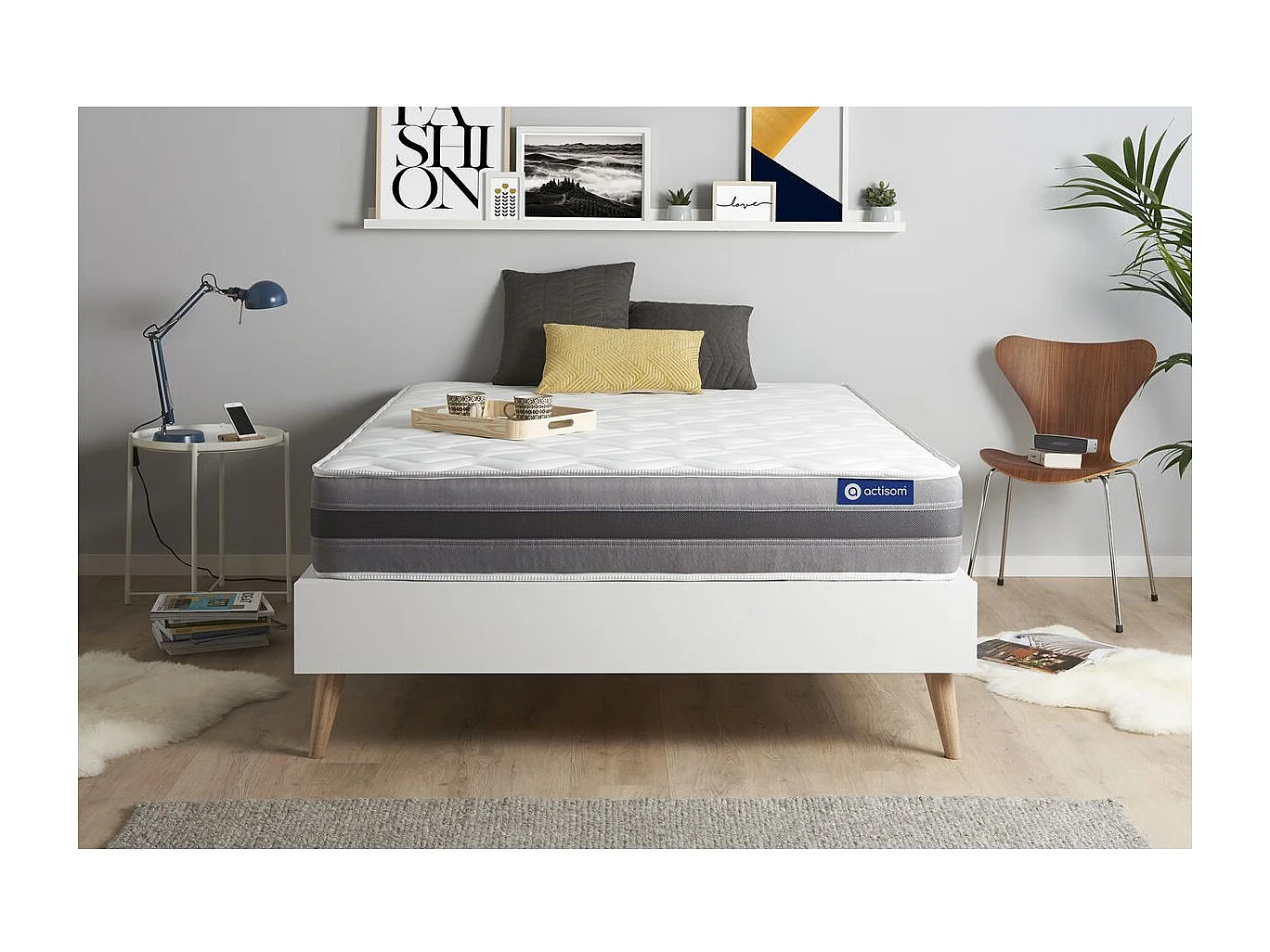 Actimemo relax matras 180x200cm , Matrasdikte : 24 cm , Traagschuim , Vrij stevig, 5 comfortzones