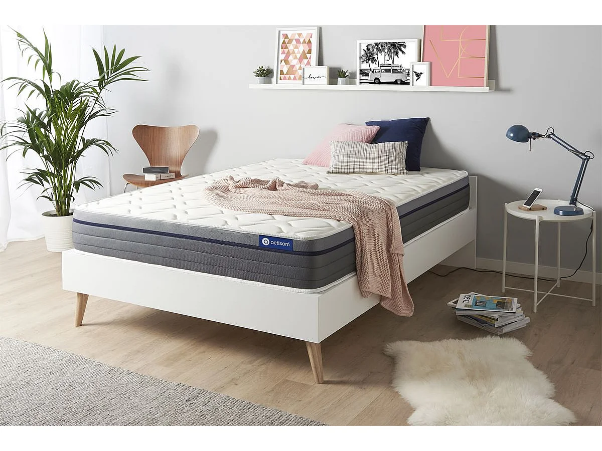 Materac Actimemo zen 200x200cm, Grubosc : 26 cm, Pianka z pamiecia ksztaltu, Zrównowazony, 7 stref komfortu