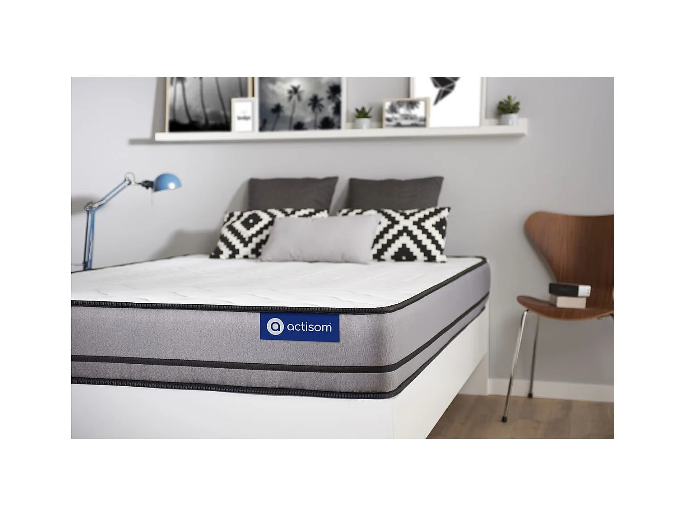 Matelas ACTIMEMO 90x200cm 2 faces à MÉMOIRE DE FORME 3zones de confort